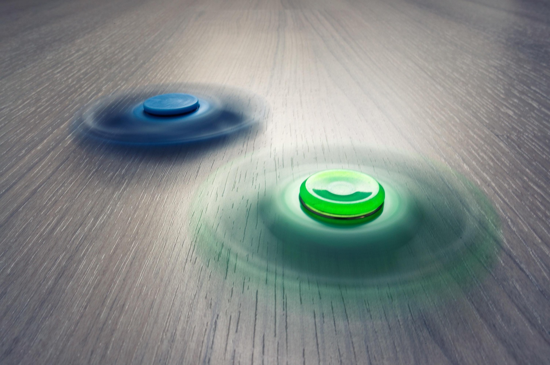 Fidget spinners representing ADHD for the Voiceover Career article.